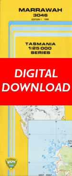 Digital Marrawah  1:25000 Topographic/Cadastral Map