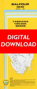 Digital Balfour 1:25000 Topographic/Cadastral Map