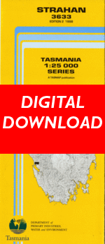 Digital Strahan 1:25000 Topographic/Cadastral Map