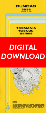 Digital Dundas 1:25000 Topographic/Cadastral Map