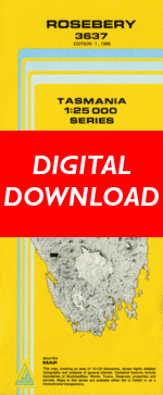 Digital Rosebery 1:25000 Topographic/Cadastral Map