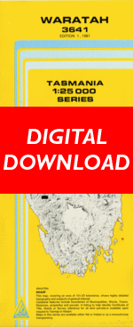 Digital Waratah 1:25000 Topographic/Cadastral Map