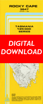 Digital Rocky Cape 1:25000 Topographic/Cadastral Map