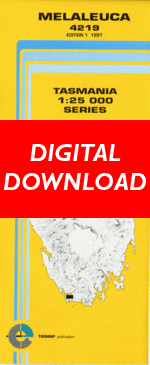 Digital Melaleuca 1:25000 Topographic/Cadastral Map