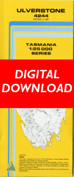 Digital Ulverstone 1:25000 Topographic/Cadastral Map