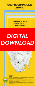 Digital Gordonvale 1:25000 Topographic/Cadastral Map