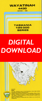 Digital Wayatinah 1:25000 Topographic/Cadastral Map