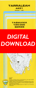 Digital Tarraleah 1:25000 Topographic/Cadastral Map