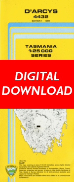 Digital D'arcys 1:25000 Topographic/Cadastral Map