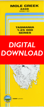 Digital Mole Creek 1:25000 Topographic/Cadastral Map