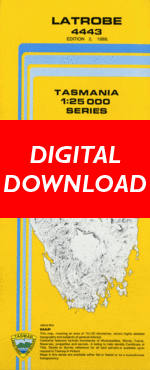 Digital Latrobe 1:25000 Topographic/Cadastral Map