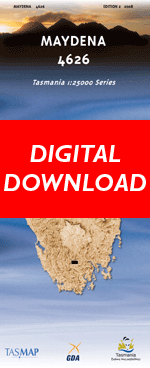 Digital Maydena 1:25000 Topographic/Cadastral Map