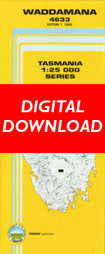 Digital Waddamana 1:25000 Topographic/Cadastral Map