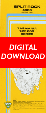 Digital Split Rock 1:25000 Topographic/Cadastral Map