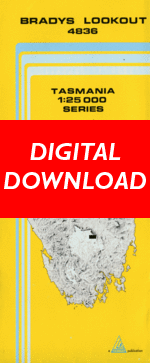 Digital Bradys Lookout 1:25000 Topographic/Cadastral Map