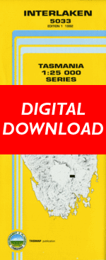 Digital Interlaken 1:25000 Topographic/Cadastral Map