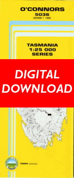 Digital O'connors 1:25000 Topographic/Cadastral Map