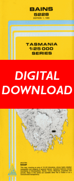 Digital Bains 1:25000 Topographic/Cadastral Map