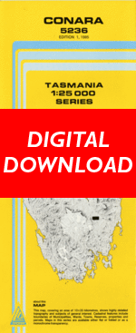 Digital Conara 1:25000 Topographic/Cadastral Map