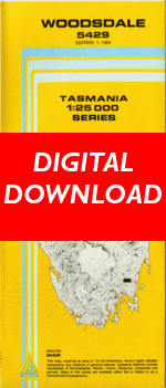 Digital Woodsdale 1:25000 Topographic/Cadastral Map