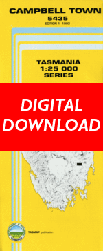 Digital Campbell Town 1:25000 Topographic/Cadastral Map