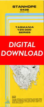 Digital Stanhope 1:25000 Topographic/Cadastral Map