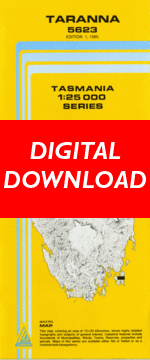 Digital Taranna 1:25000 Topographic/Cadastral Map