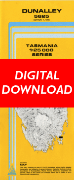 Digital Dunalley  1:25000 Topographic/Cadastral Map