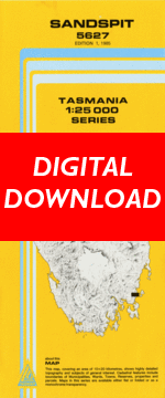 Digital Sandspit 1:25000 Topographic/Cadastral Map