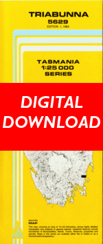 Digital Triabunna 1:25000 Topographic/Cadastral Map