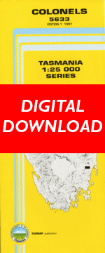 Digital Colonels 1:25000 Topographic/Cadastral Map