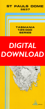 Digital St Pauls Dome 1:25000 Topographic/Cadastral Map