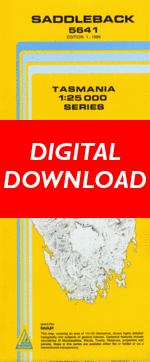 Digital Saddleback 1:25000 Topographic/Cadastral Map