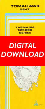 Digital Tomahawk 1:25000 Topographic/Cadastral Map