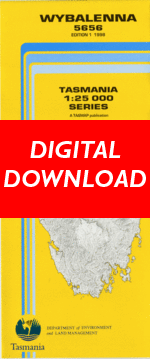 Digital Wybalenna 1:25000 Topographic/Cadastral Map