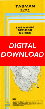 Digital Tasman 1:25000 Topographic/Cadastral Map