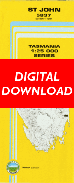 Digital St John 1:25000 Topographic/Cadastral Map