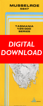 Digital Musselroe  1:25000 Topographic/Cadastral Map