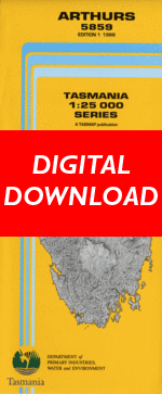 Digital Arthurs 1:25000 Topographic/Cadastral Map