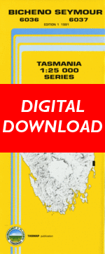 Digital Bicheno-Seymour 1:25000 Topographic/Cadastral Map