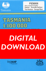 Digital Pieman 1:100000 Topographic Map