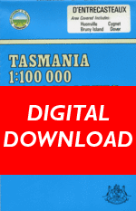 Digital D'entrecasteaux 1:100000 Topographic Map