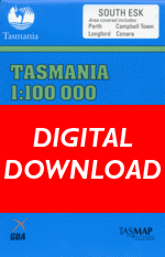 Digital South Esk 1:100000 Topographic Map