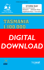 Digital Storm Bay 1:100000 Topographic Map