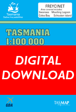 Digital Freycinet 1:100000 Topographic Map