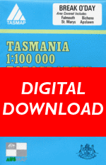 Digital Break O'day 1:100000 Topographic Map