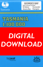 Digital Georges Bay 1:100000 Topographic Map