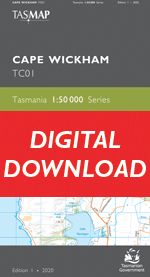 Digital Cape Wickham 1:50000 Topographic Map 