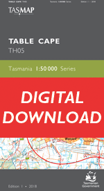 Digital Table Cape 1:50000 Topographic Map