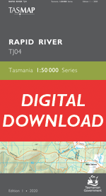 Digital Rapid River 1:50000 Topographic Map 